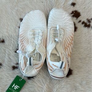 NWT White and Orange Waterproof Sneakers